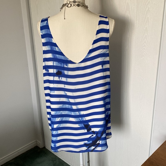 Striped Crepe Blouse - Picture 3 of 5